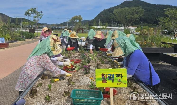 기장군 철마도시농업공원, 도심 속 텃밭 교육으로 어르신 활력 증진