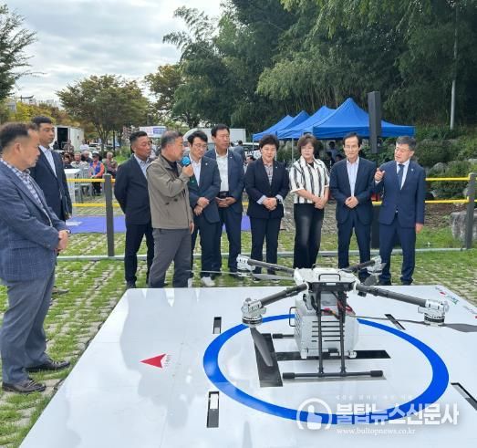 김제시, 드론배송 실증 시연회 성황리 개최