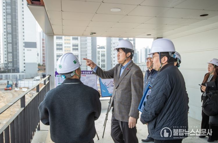 강범석 서구청장, 검단구 임시청사 현장 방문... “안전 최우선” 당부